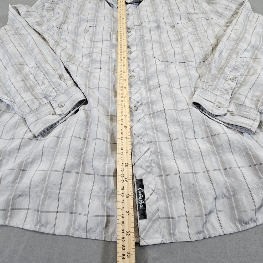 Cabelas XPG Shirt Mens 2XL Grey Outdoor Fishing Hiking XPG Insect Defense - Picture 11 of 15